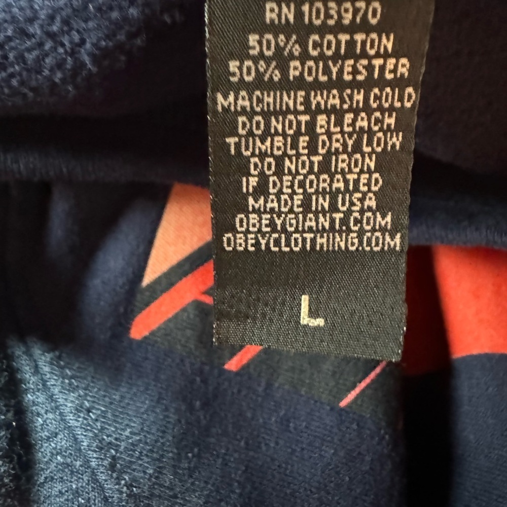 Obey Men's Billboard Crewneck Sweatshirt Size Large - Picture 5 of 5